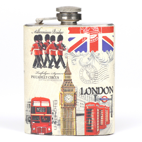 Custom Logo Luxury Tourist Souvenir Whiskey Liquor Metal Hip Flask