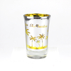 Customized Logo Beach Island Souvenir Decorative Electroplating Wine Shot Glass