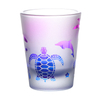 Custom Logo Sandblast Shot Glass Beach Island Countries Souvenir Shot Glasses