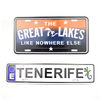 Custom Logo Tenerife Country City Souvenir Aluminum 3D Metal Car License Plate Wholesale