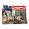 Custom Design Zinc Alloy Decorative Luxury New York Souvenir Metal Picture Photo Frame