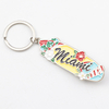 Customized Logo Beach Souvenir Metal Key Chain Surfboard Bottle Opener Keychain for Gifts Shop