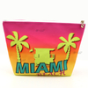 Custom Logo Luxury Travel Souvenir Waterproof Polyester Makeup Cosmetic Bags