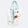 Customized Canvas Polyester Shopping Bag Eco Reusable City Tourist Souvenir Tote Bag with Logo
