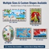 Custom Printing Island Souvenir Metal Aluminum Foil St. Maarten Beach Souvenir Fridge Magnet