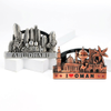 Custom Design Metal Table Decor Arabic UAE Oman Souvenirs Tourist Souvenir Business Name Card Holder