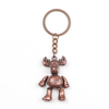 Wholesale Custom Logo Zinc Alloy Souvenir 3D Cute Movable Metal Bear Keychain