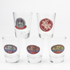 Wholesale Personalized Metal Engraved Logo Countries Souvenir Glass Shot Glasses Custom