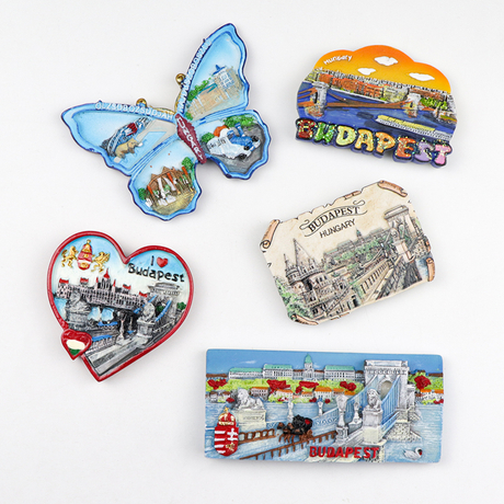 Personalized Custom Design Hungary Budapest Resin Magnet Souvenir 3D Resin Ref Fridge Magnet