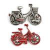 OEM Custom Logo Zinc Alloy Bicycle Shape Metal Refrigerator Magnet Denmark Souvenir Fridge Magnet