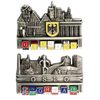 Factory Customized Logo Norway Germany Souvenir Dice Movable Metal Fridge Magnet for Decoration