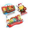 Custom Made Design Iceland Denmark Sweden Travel Souvenirs Ref Magnet 3D Poly Resin Fridge Magnet