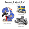 Wholesale Custom Design Tourist Souvenir Metal Enamel Hat Cap Button Lapel Pin Badge