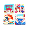 Custom Logo Printing Tourist City JAPAN Souvenir Ceramic Fridge Magnet OEM Manufacturer