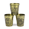 Manufacture Personalized Tourist Souvenir Shot Glass Custom Zinc Alloy Metal Shot Glasses Souvenir