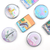 Wholesale Customized Logo Sea Beach Island Travel Souvenir Gifts Mini Folding Pocket Mirror