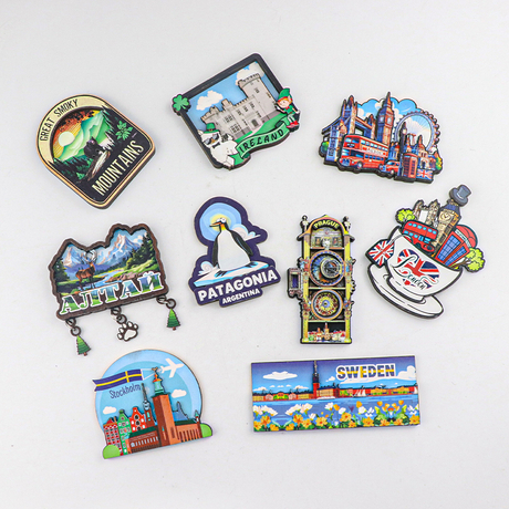 Custom Made Countries Travel Souvenir Magnet 3D MDF Wooden Fridge Magnet