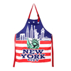Wholesale Custom Logo Kitchen Bib Apron New York Landmark Travel Souvenir Polyester Aprons