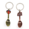 Custom Design Zinc Alloy London Tourist Souvenir Metal Bottle Opener Mini Spoon Keychain