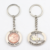 Customized Logo Malta Singapore Souvenir Gift 3D Metal Rotate Spinning Keychain