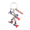 Customized Zinc Alloy Country City Tourist Souvenir Enamel Keychain Keyrings Metal Key Charms