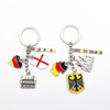 Personalized Custom Logo Countries City Travel Gifts Germany Souvenir Keychain Metal Key Charms