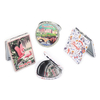 Personalized Custom Logo Souvenir Mirror Portable Mini Pocket Hand Folding Mirror