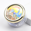Customized Printing Logo Clear Plastic Mini Round Souvenir Music Box Mechanism