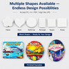 Personalized Custom UV Printed Logo 3D Tourism City Souvenir Plate Shaped Ceramic Fridge Magnet