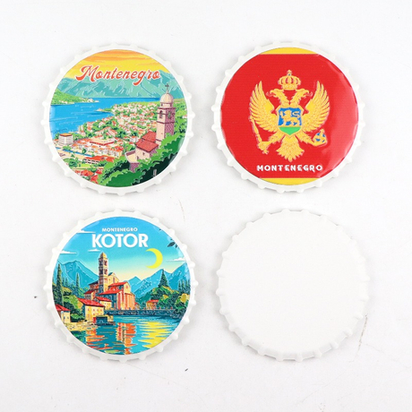 Personalized Custom Logo Montenegro Souvenir Fridge Magnet Tourist Gift 3D Ceramic Refrigerator Magnet