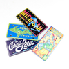 Wholesale Custom Logo Embossed Travel Souvenir Decorative Aluminum Car License Plate Fridge Magnet