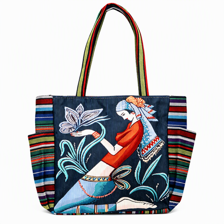 Custom Logo Travel Souvenir Gifts Tote Bag Eco Shoulder Shopping Souvenir Bag