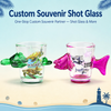 Personalized Custom Printing Logo Beach Animal Island Maldives Souvenir Shot Glasses
