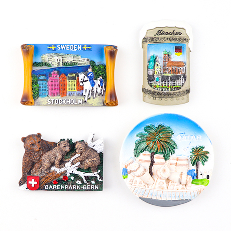 Wholesale Custom Design Countries City Travel Souvenir Tourist Gift 3D Resin Fridge Magnet