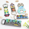 Factory Custom Design Shape Germany Switzerland Tourist Souvenir Metal Beer Bottle Opener Magnet