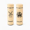 Manufacturer Custom Copenhagen Iceland Viking Souvenir Bamboo Vacuum Flask Insulated Water Bottle