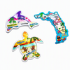 Personalized Custom Logo Brazil Chicago Riga Souvenir Tourist Aluminium Foil Ref Fridge Magnet