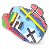 Factory Direct Custom Design Zinc Alloy Estonia Latvia Lithuania Souvenir 3D Enamel Metal Ref Fridge Magnet