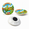 Personalized Custom UV Printed Logo 3D Tourism City Souvenir Plate Shaped Ceramic Fridge Magnet
