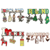 Custom Design Zinc Alloy Countries City Tourist Souvenir 3D Metal Fridge Magnet