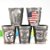 Personalized Vintage Tourist Souvenirs Metal Logo Custom Shot Glass