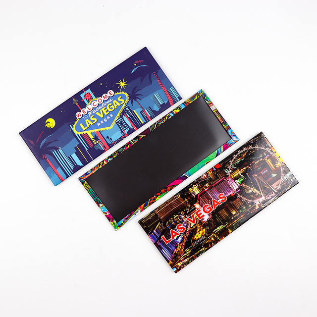 Custom Metal Photo Tinplate Tin Fridge Magnet Las Vegas Souvenir Magnet for Gifts Shop Wholesalers