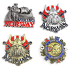 Customized Design Country Viking Norway Souvenir 3D Metal Ref Fridge Magnet