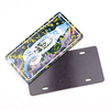 Custom Logo Embossed 3d Metal Souvenir Decorative Aluminum Car License Plate Fridge Magnet