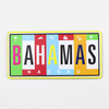 Custom Logo Beach Island Bahamas Souvenir Aluminum Cities Car License Plate Magnet for Fridge Decor