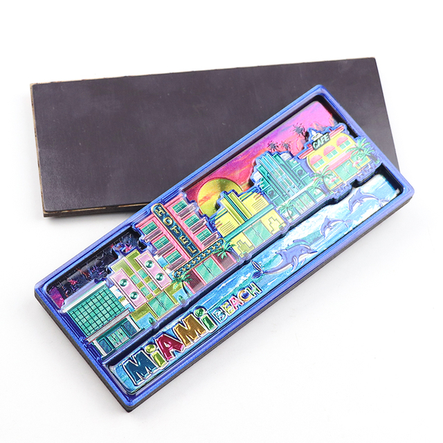 Customised Made Wooden Magnet London Souvenir Double Layer 3d Wood MDF Fridge Magnet
