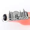 Personalized Custom Design Chicago Souvenir Metal Bottle Opener Magnet for Fridge Decor