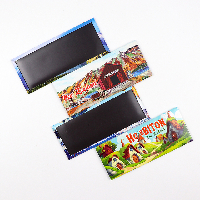 Custom Design New Zealand Souvenirs Gifts Metal Tin Plate Fridge Magnet Tinplate Refrigerator Sticker