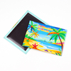 Custom Logo Tahiti Souvenir Magnet Beach Island Souvenir Tin Plate Photo Tinplate Ref Fridge Magnet