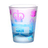 Custom Logo Sandblast Shot Glass Beach Island Countries Souvenir Shot Glasses